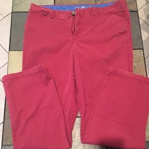 Dockers red work trousers